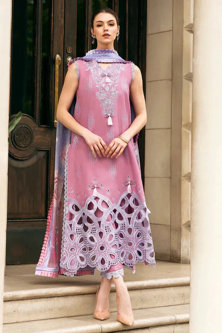 AR-MS2570B Unstitched Embroidered Lawn 3pc Suit With Cotton Lawn Printed Dupatta