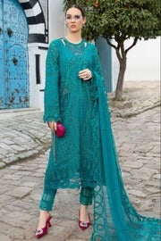 AR-MB2595 Lawn Unstitched Embroidered 3pc Suit With Bamber Chiffon Embroidered Dupatta