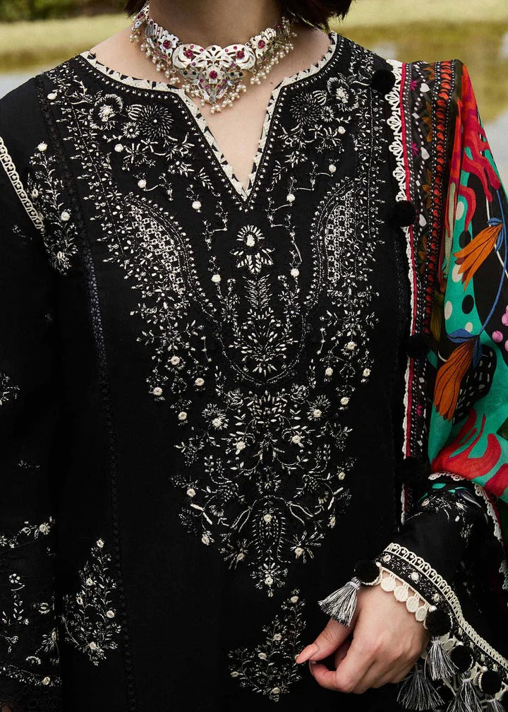 AR-728 Unstitched Fully Embroided Dhanak Suit With Wool Shawl