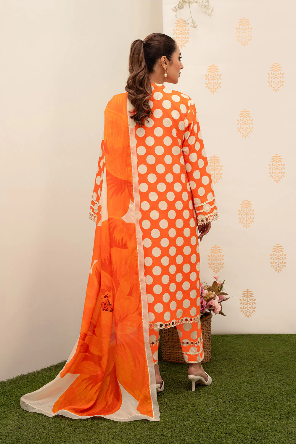 AR-411 Digital Printed Unstitched Lawn Suit 3pc With Monar Digital Printed Dupatta