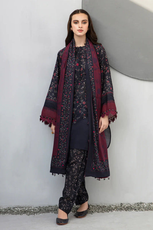 AR-D801 Unstitched Digital Printed Lawn Suit 3pc With Digital Printed Lawn Dupatta