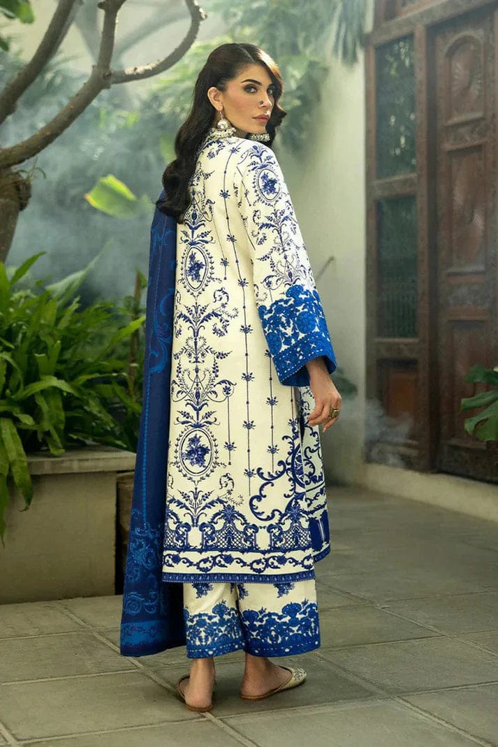 AR-ZC424 Digital Printed Unstitched 3pc Lawn Suit With Digital Printed Lawn Dupatta