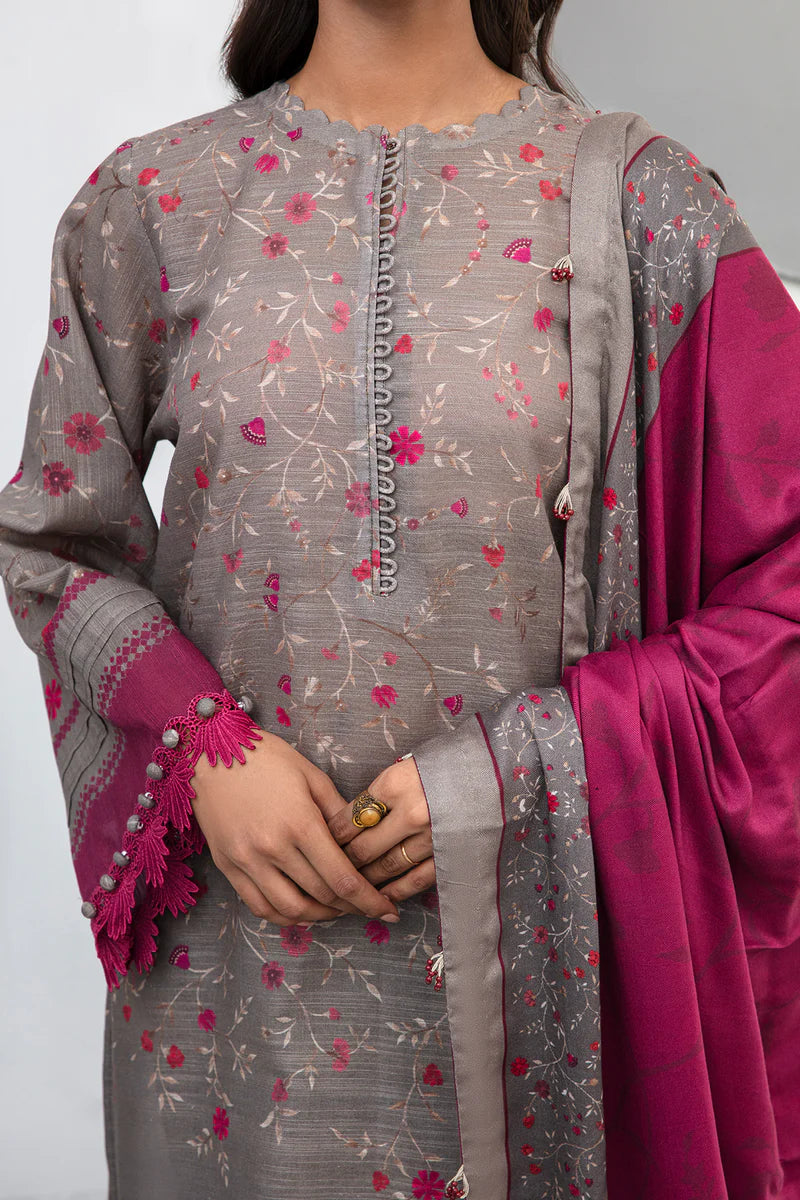 AR-405 3Pc Digital Printed Lawn Suit With Digital Printed Lawn Dupatta