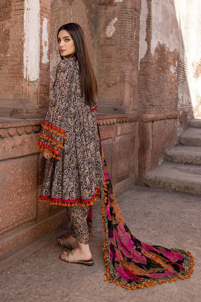 AR-MB112 Digital Printed Lawn 3pc Suit With Digital Printed Lawn Dupatta
