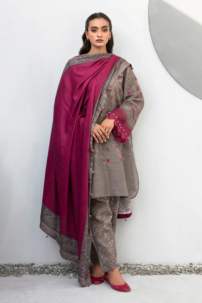 AR-405 3Pc Digital Printed Lawn Suit With Digital Printed Lawn Dupatta