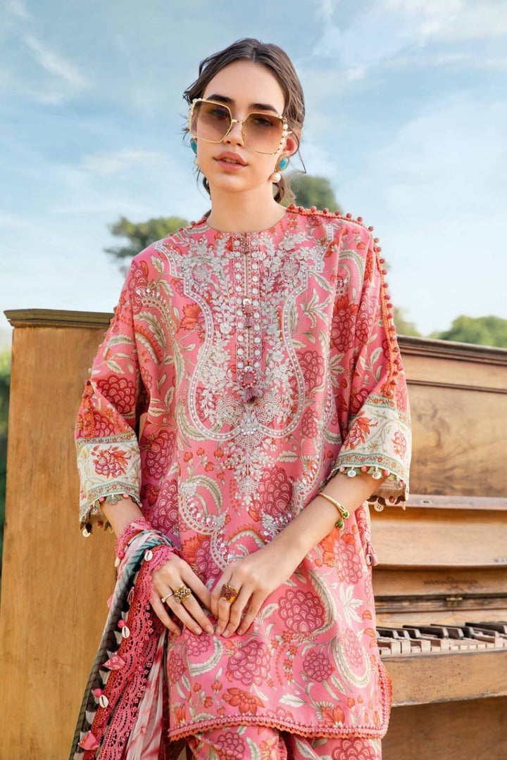 AR-MB458 Unstitched Digital Printed Lawn Suit 3pc With Lawn Digital Printed Dupatta