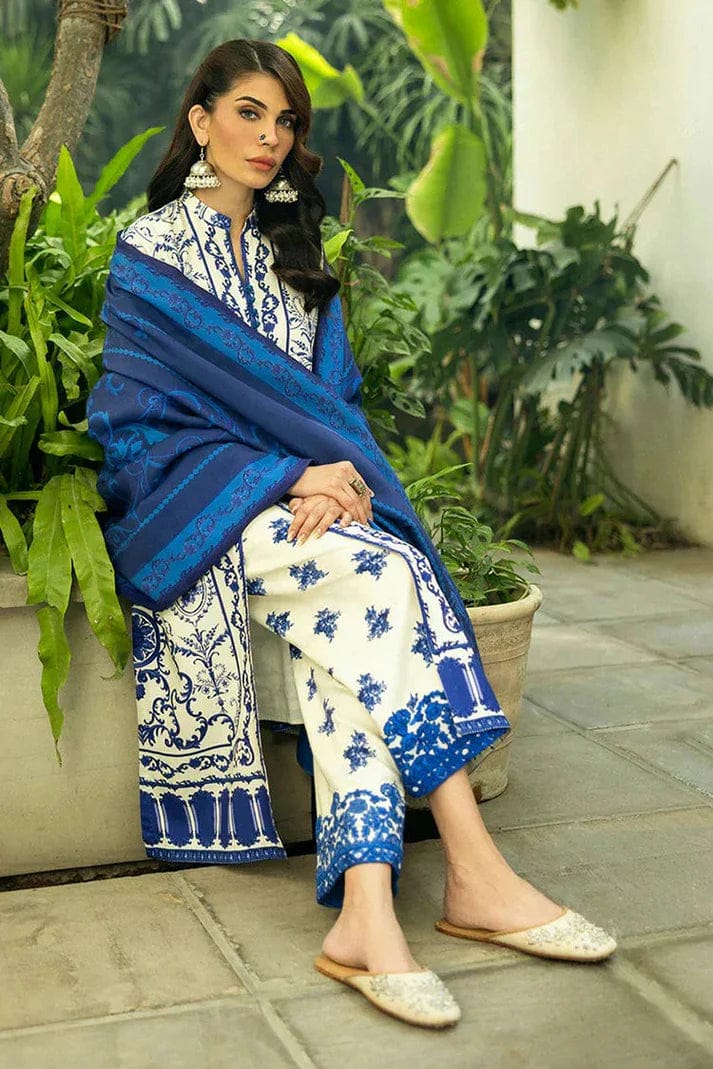 AR-ZC424 Digital Printed Unstitched 3pc Lawn Suit With Digital Printed Lawn Dupatta