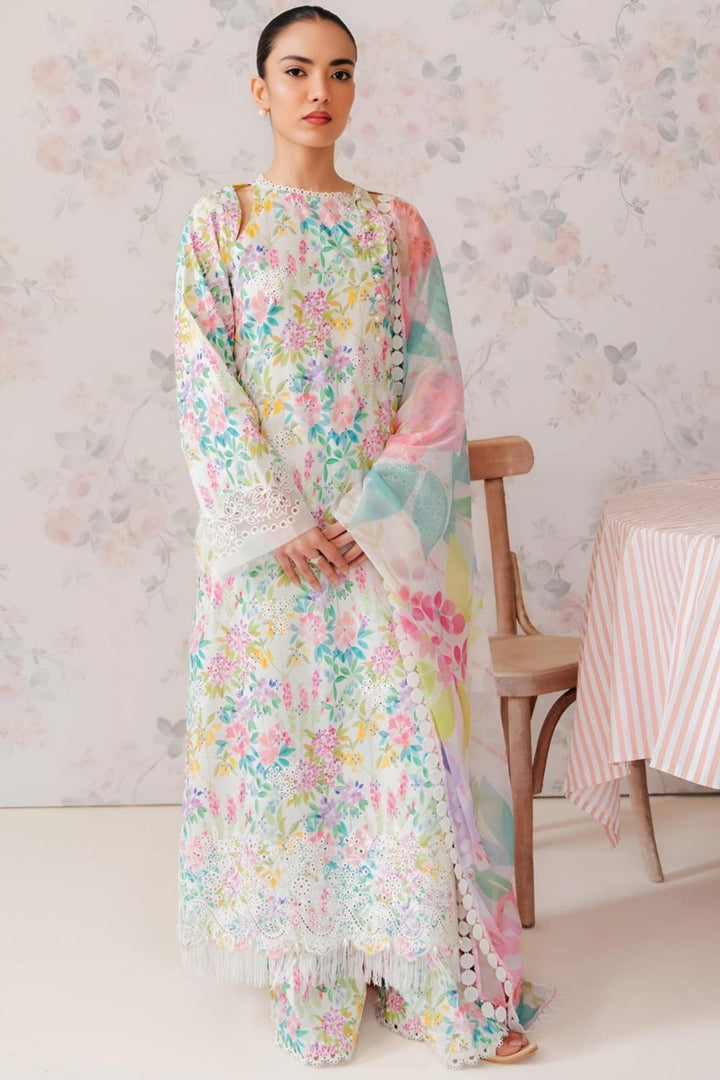 Digital Printed Lawn Suit 3pc With Monar Digital Printed Dupatta