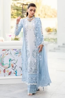 AR-CS2645 Lawn Unstitched Embroidered 3pc Suit With Embroidered Chiffon Dupatta