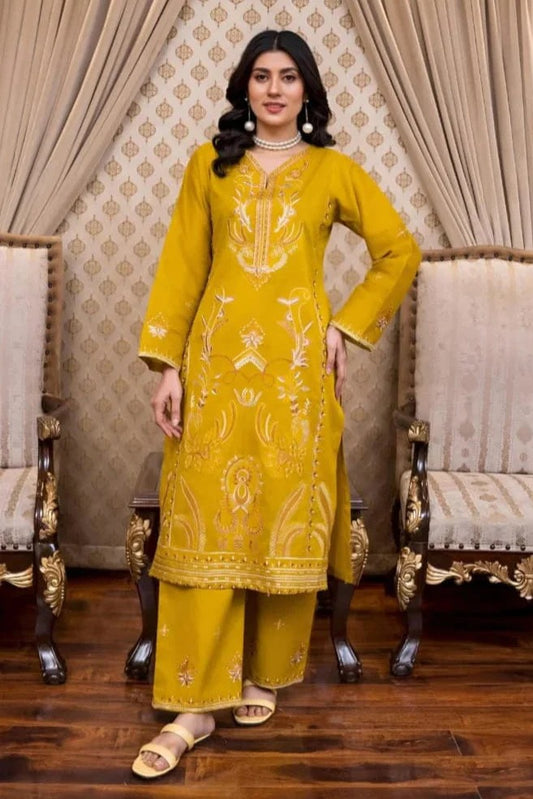 Premium Lawn Unstitched Embroidered 2pc Suit