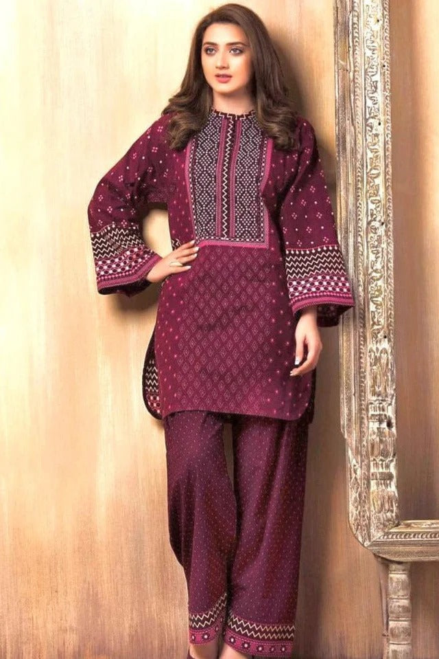AR-KS765 Lawn Fully Embroidered 2pc