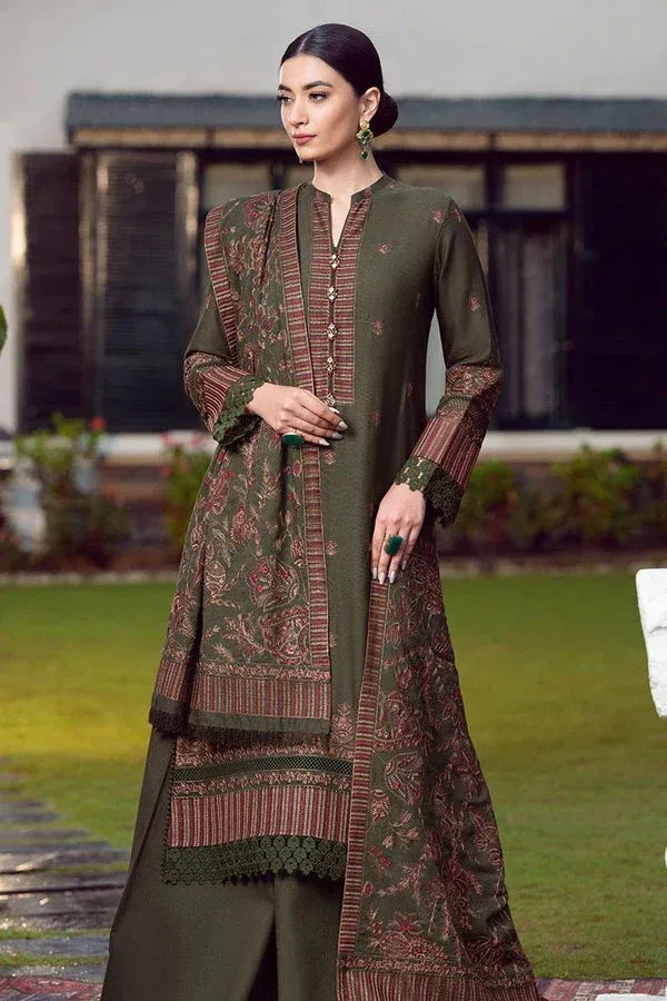 AR-925 Dhanak Embroidered Suit with Dhanak Embroidered Shawl
