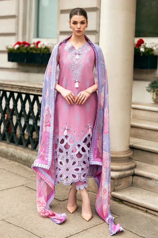 AR-MS2570B Unstitched Embroidered Lawn 3pc Suit With Cotton Lawn Printed Dupatta