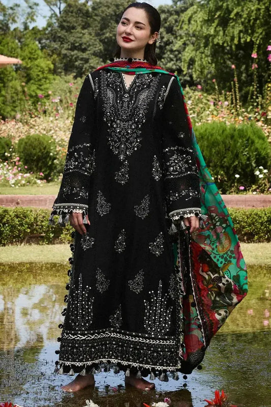 AR-728 Unstitched Fully Embroided Dhanak Suit With Wool Shawl