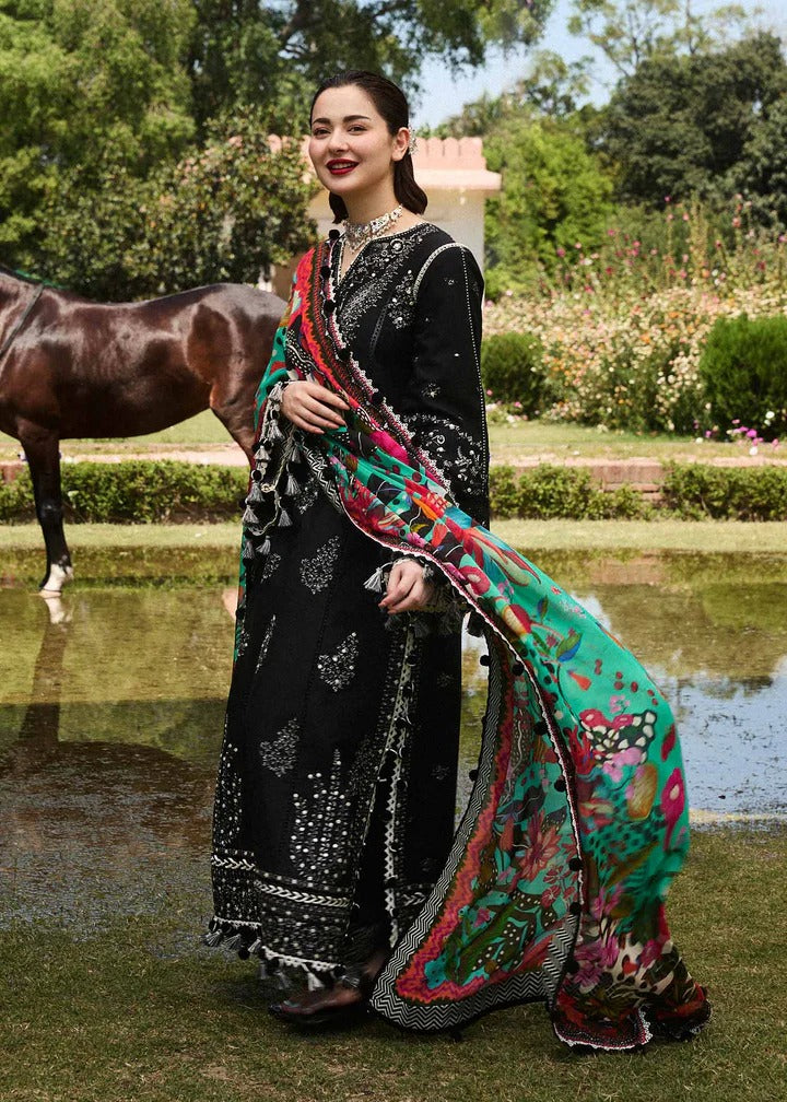 AR-728 Unstitched Fully Embroided Dhanak Suit With Wool Shawl
