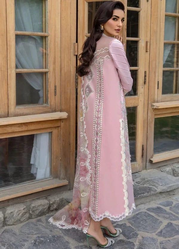 AR-CM2600 Lawn Unstitched 3pc Embroidered Suit With Embroidered Poly Lawn Dupatta