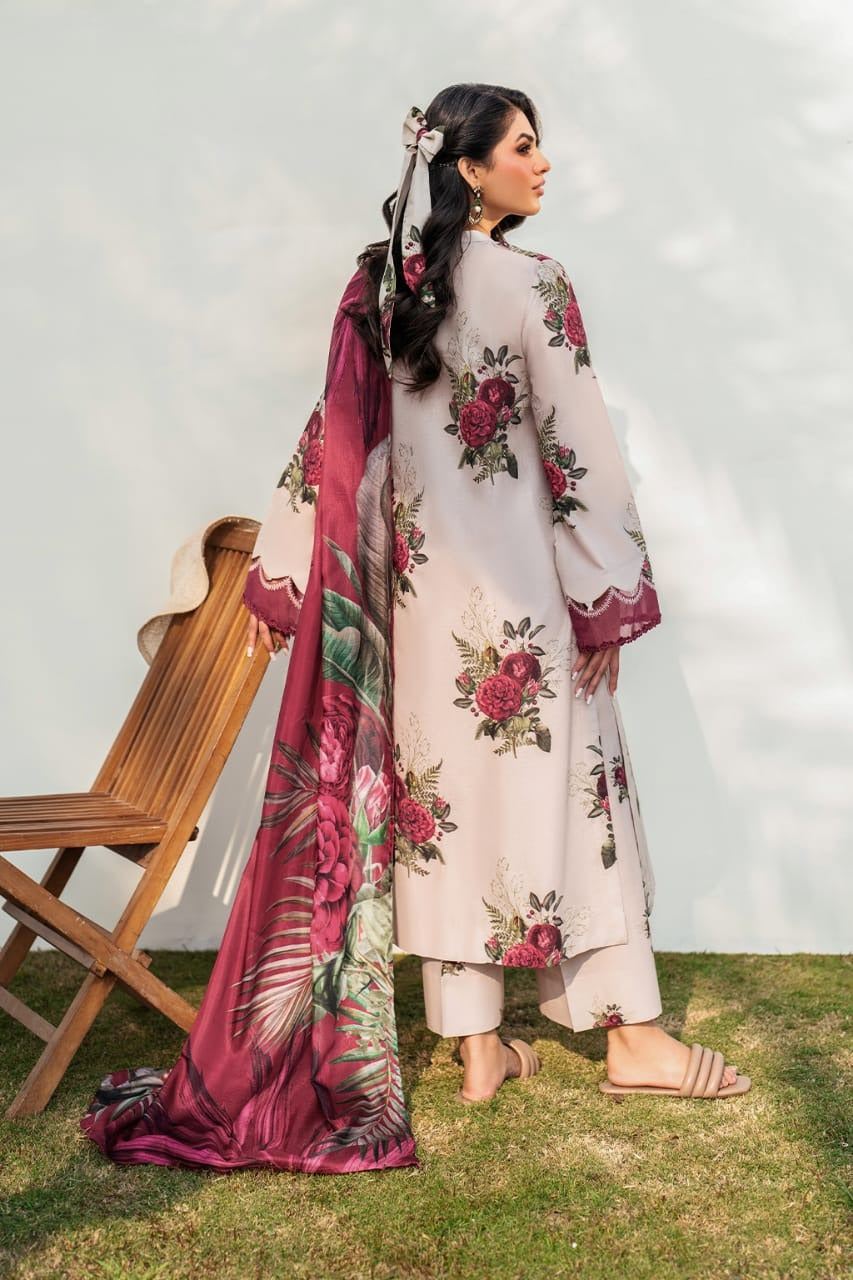 AR-MB472 Digital Printed Lawn Suit 3pc with Poly Lawn Digital Printed Dupatta