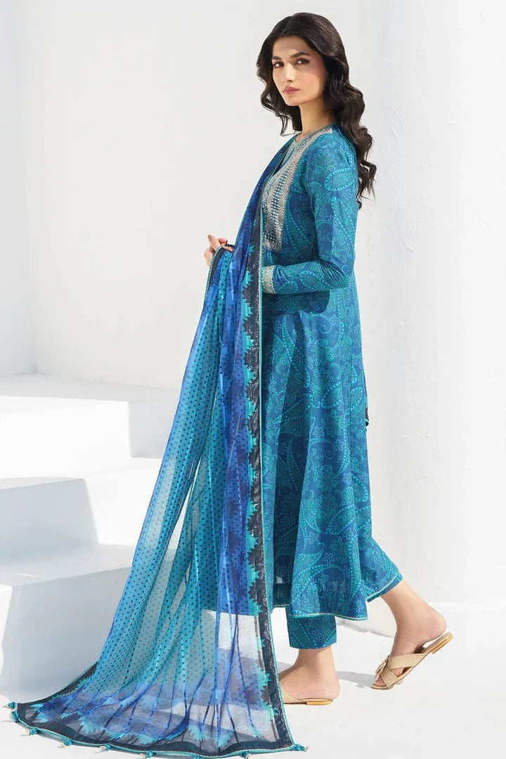 AR-BQ454 Digital Printed Lawn Suit 3pc With Lawn Digital Printed Dupatta