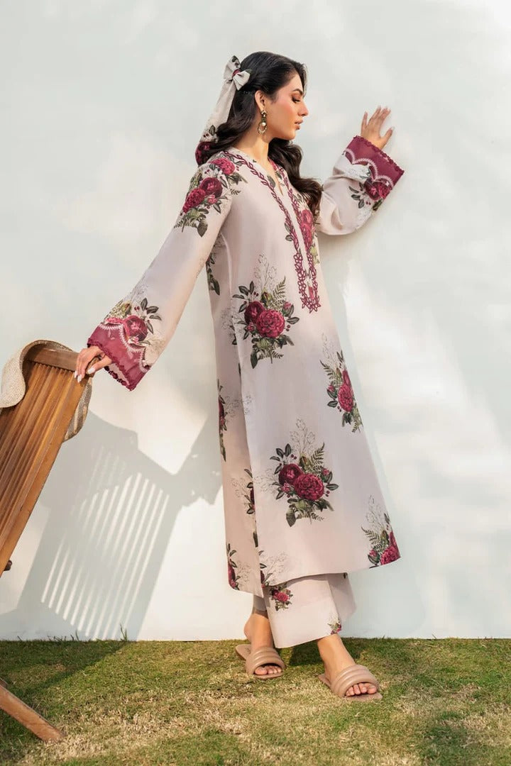 AR-MB472 Digital Printed Lawn Suit 3pc with Poly Lawn Digital Printed Dupatta