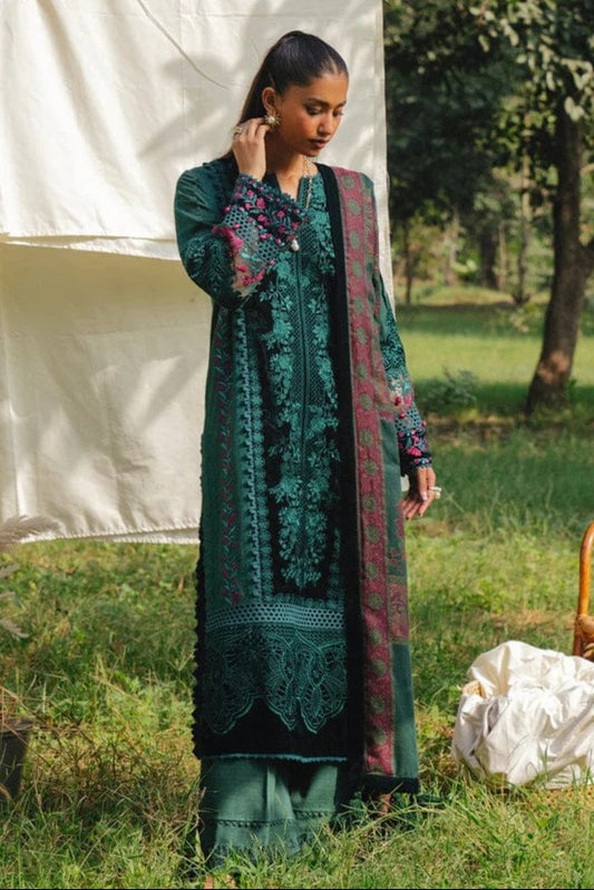 AR-SP2565 Unstitched Embroidered Lawn 3pc Suit With Poly Lawn Dupatta