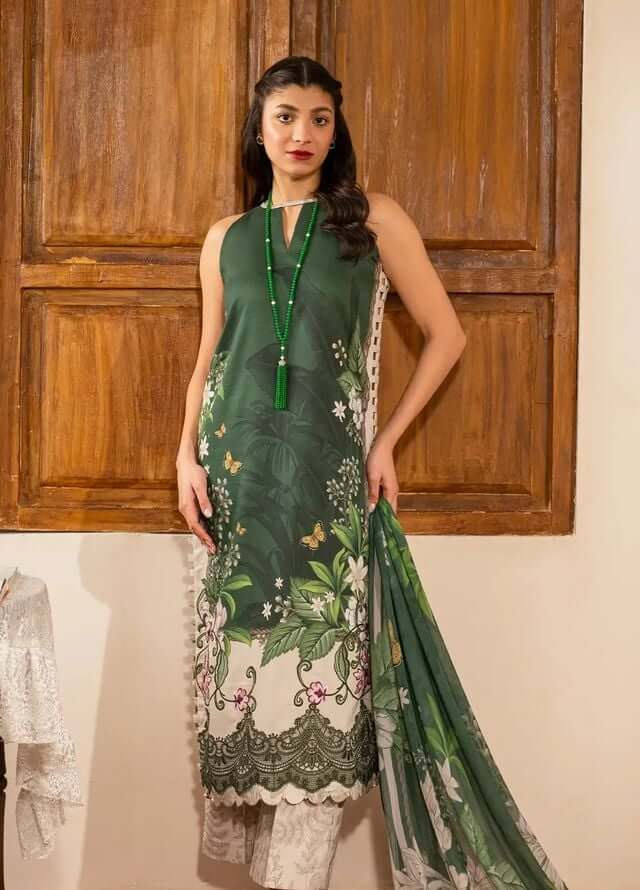 AR-LM460 Digital Printed Lawn Suit 3pc With Lawn Digital Printed Dupatta