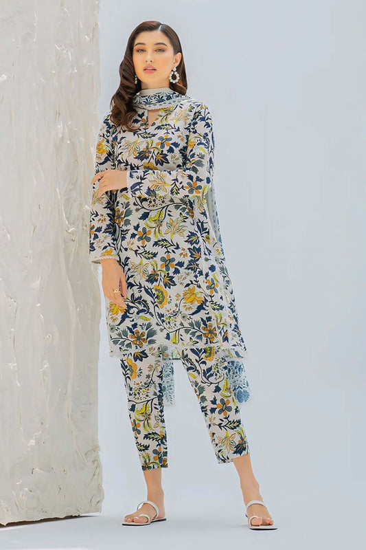 AR-SP132 Digital Printed Lawn Suit 3pc With Lawn Digital Printed Dupatta